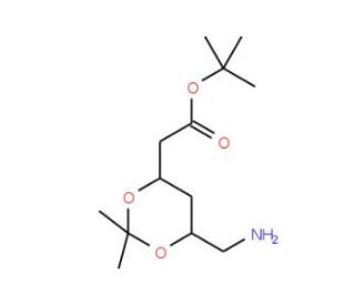 (4R-cis)-6-Aminomethyl-2,2-dimethyl-1,3-dioxane-4-acetic Acid tBu Ester (CAS 853881-01-3) - chemical structure image