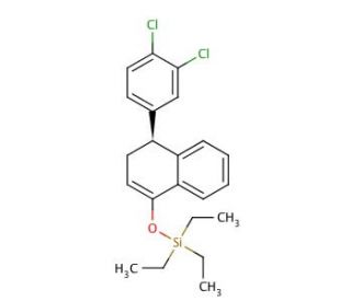 (4S)-(3&prime;,4&prime;-Dichlorophenyl)-3,4-dihydro-1-O-triethylsilyl-1-naphthol (CAS 1217778-10-3) - chemical structure image