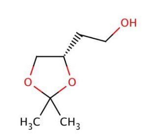 (4S)-(&plus;)-4-(2-Hydroxyethyl)-2,2-dimethyl-1,3-dioxolane (CAS 32233-43-5) - chemical structure image
