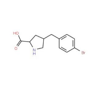 (4S)-4-(4-Bromo-benzyl)-L-proline - chemical structure image