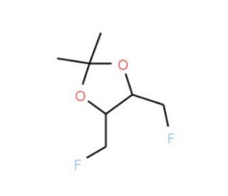 (4S,5S)-(&plus;)-4,5-Bis(fluoromethyl)-2,2-dimethyl-1,3-dioxolane (CAS 84409-70-1) - chemical structure image