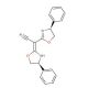 (4S)-(+)-Phenyl-α-[(4S)-phenyloxazolidin-2-ylidene]-2-oxazoline-2-acetonitrile (CAS 150639-33-1) - chemical structure image