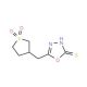 5-[(1,1-dioxidotetrahydrothien-3-yl)methyl]-1,3,4-oxadiazole-2-thiol - chemical structure image