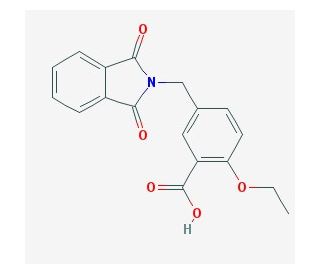 5-[(1,3-dioxo-1,3-dihydro-2H-isoindol-2-yl)methyl]-2-ethoxybenzoic acid - chemical structure image