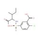 5-{[(1-carboxy-2-methylbutyl)amino]sulfonyl}-2-chlorobenzoic acid - chemical structure image