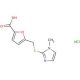 5-{[(1-methyl-1H-imidazol-2-yl)thio]methyl}-2-furoic acid hydrochloride - chemical structure image