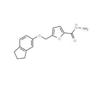 5-[(2,3-Dihydro-1H-inden-5-yloxy)methyl]-2-furohydrazide - chemical structure image