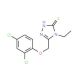 5-[(2,4-Dichlorophenoxy)methyl]-4-ethyl-4H-1,2,4-triazole-3-thiol - chemical structure image