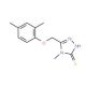 5-[(2,4-Dimethylphenoxy)methyl]-4-methyl-4H-1,2,4-triazole-3-thiol - chemical structure image