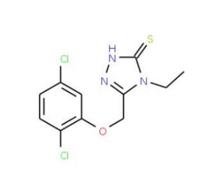5-[(2,5-Dichlorophenoxy)methyl]-4-ethyl-4H-1,2,4-triazole-3-thiol - chemical structure image