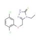 5-[(2,5-Dichlorophenoxy)methyl]-4-ethyl-4H-1,2,4-triazole-3-thiol - chemical structure image