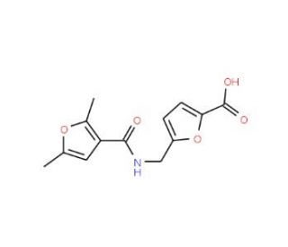 5-{[(2,5-Dimethyl-furan-3-carbonyl)-amino]-methyl}-furan-2-carboxylic acid - chemical structure image