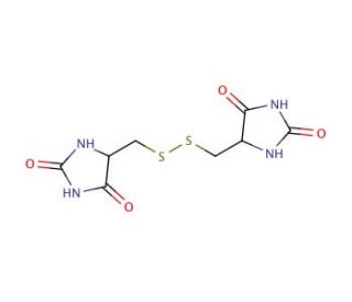 5-({[(2,5-dioxoimidazolidin-4-yl)methyl]dithio}methyl)imidazolidine-2,4-dione - chemical structure image