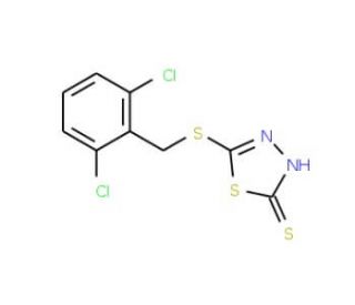 5-[(2,6-dichlorobenzyl)thio]-1,3,4-thiadiazole-2-thiol - chemical structure image