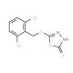 5-[(2,6-dichlorobenzyl)thio]-1,3,4-thiadiazole-2-thiol - chemical structure image
