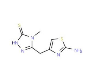 5-[(2-amino-1,3-thiazol-4-yl)methyl]-4-methyl-2,4-dihydro-3H-1,2,4-triazole-3-thione - chemical structure image