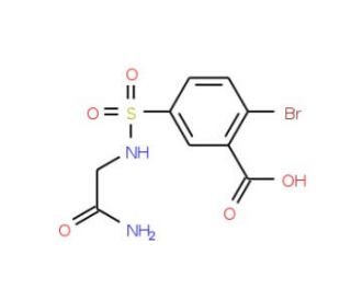 5-{[(2-amino-2-oxoethyl)amino]sulfonyl}-2-bromobenzoic acid - chemical structure image