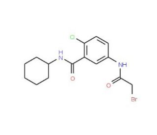 5-[(2-Bromoacetyl)amino]-2-chloro-N-cyclohexylbenzamide - chemical structure image