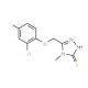 5-[(2-Chloro-4-fluorophenoxy)methyl]-4-methyl-4H-1,2,4-triazole-3-thiol - chemical structure image
