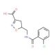 5-{[(2-Chlorobenzoyl)amino]methyl}-4,5-dihydro-3-isoxazolecarboxylic acid - chemical structure image