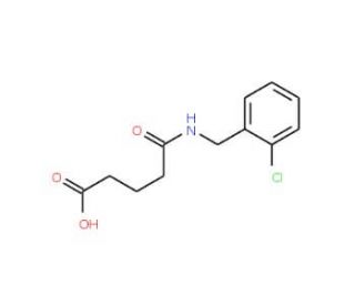 5-[(2-Chlorobenzyl)amino]-5-oxopentanoic acid - chemical structure image