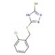 5-[(2-chlorobenzyl)thio]-4H-1,2,4-triazole-3-thiol - chemical structure image