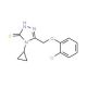 5-[(2-chlorophenoxy)methyl]-4-cyclopropyl-4H-1,2,4-triazole-3-thiol - chemical structure image