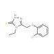 5-[(2-Chlorophenoxy)methyl]-4-ethyl-4H-1,2,4-triazole-3-thiol - chemical structure image