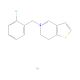 5-[(2-Chlorophenyl)methyl]-6,7-dihydrothieno[3,2-c]pyridinium Bromide (CAS 801319-16-4) - chemical structure image