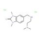 5-[(2-Dimethylamino-ethylamino)-methyl]-1,3-dimethyl-1,3-dihydro-benzoimidazol-2-one dihydrochloride - chemical structure ima