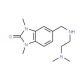 5-[(2-Dimethylamino-ethylamino)-methyl]-1,3-dimethyl-1,3-dihydro-benzoimidazol-2-one - chemical structure image