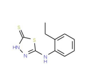 5-[(2-ethylphenyl)amino]-1,3,4-thiadiazole-2-thiol - chemical structure image
