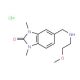 5-[(2-Methoxy-ethylamino)-methyl]-1,3-dimethyl-1,3-dihydro-benzoimidazol-2-one hydrochloride - chemical structure image