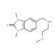 5-[(2-Methoxy-ethylamino)-methyl]-1,3-dimethyl-1,3-dihydro-benzoimidazol-2-one - chemical structure image