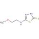 5-[(2-methoxyethyl)amino]-1,3,4-thiadiazole-2-thiol - chemical structure image