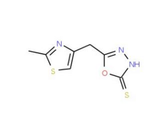 5-[(2-methyl-1,3-thiazol-4-yl)methyl]-1,3,4-oxadiazole-2-thiol - chemical structure image