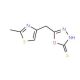 5-[(2-methyl-1,3-thiazol-4-yl)methyl]-1,3,4-oxadiazole-2-thiol - chemical structure image