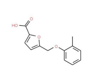 5-[(2-methylphenoxy)methyl]-2-furoic acid - chemical structure image