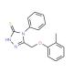 5-[(2-methylphenoxy)methyl]-4-phenyl-4H-1,2,4-triazole-3-thiol - chemical structure image