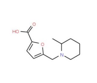 5-[(2-Methylpiperidin-1-yl)methyl]-2-furoic acid - chemical structure image