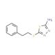 5-[(2-phenylethyl)thio]-1,3,4-thiadiazol-2-amine - chemical structure image