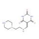 5-[(2-Piperazin-1-yl-ethylamino)-methylene]-pyrimidine-2,4,6-trione - chemical structure image