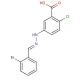 5-[(2E)-2-[(2-bromophenyl)methylidene]hydrazin-1-yl]-2-chlorobenzoic acid - chemical structure image