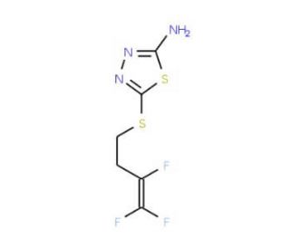 5-[(3,4,4-Trifluoro-3-butenyl)sulfanyl]-1,3,4-thiadiazol-2-amine - chemical structure image