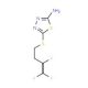 5-[(3,4,4-Trifluoro-3-butenyl)sulfanyl]-1,3,4-thiadiazol-2-amine - chemical structure image