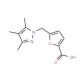 5-[(3,4,5-Trimethyl-1H-pyrazol-1-yl)methyl]-2-furoic acid - chemical structure image