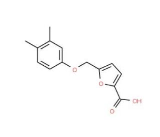5-[(3,4-dimethylphenoxy)methyl]-2-furoic acid - chemical structure image