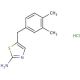 5-[(3,4-dimethylphenyl)methyl]-1,3-thiazol-2-amine hydrochloride - chemical structure image