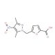 5-[(3,5-Dimethyl-4-nitro-1H-pyrazol-1-yl)methyl]-2-furoic acid - chemical structure image