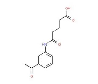 5-[(3-Acetylphenyl)amino]-5-oxopentanoic acid - chemical structure image
